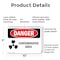 Signmission Contaminated Area Danger Sign, Plastic, 10in W x 7in L, 2PK OS-2PACK-DS-P-710-L-1834 - alternate 2